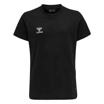 Хлопковая футболка с сеткой Hmlmove S/S Kid Футболка S/S унисекс для детей HUMMEL, черный