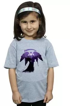 Хлопковая футболка с силуэтом кладбища Harry Potter, серый