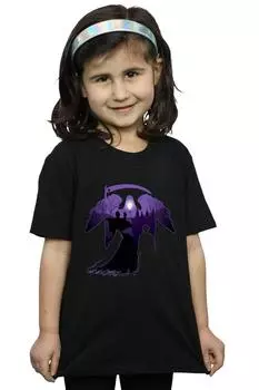 Хлопковая футболка с силуэтом кладбища Harry Potter, черный