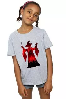 Хлопковая футболка с силуэтом Минервы МакГонагалл Harry Potter, серый