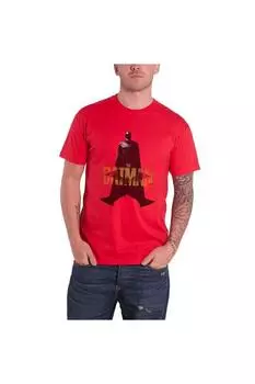 Хлопковая футболка с текстом Batman, красный
