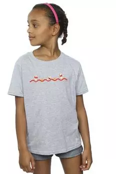 Хлопковая футболка с узором «Винни-Пух» Disney, серый