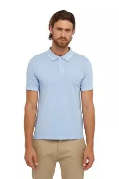 Хлопковая футболка с воротником Geox, синий