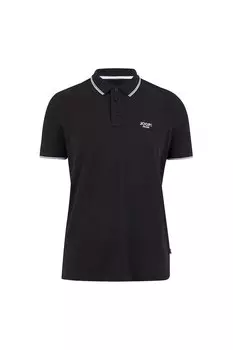 Хлопковая футболка с воротником Joop! Jeans, черный