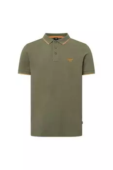 Хлопковая футболка с воротником Joop! Jeans, зеленый