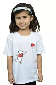 Хлопковая футболка с воздушным шаром «Винни Пух» Disney, белый