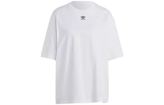 Хлопковая футболка с вышитым логотипом Adidas Adidas Originals