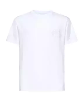 Хлопковая футболка с вышитым логотипом Etro, белый