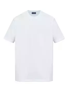 Хлопковая футболка с вышитым логотипом Paul & Shark, белый