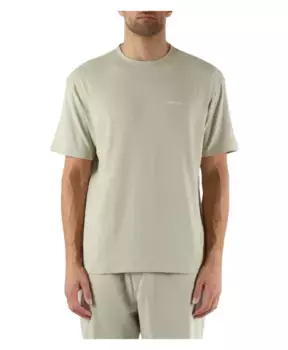 Хлопковая футболка с вышивкой Calvin Klein, зеленый