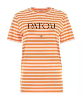 Хлопковая футболка с вышивкой Patou, мультиколор