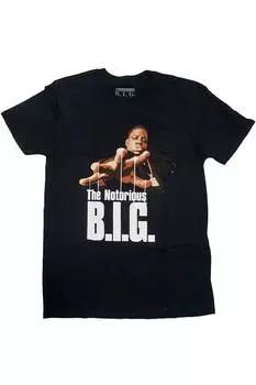 Хлопковая футболка с завязками Biggie Smalls, черный