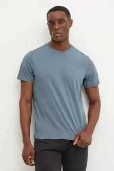 Хлопковая футболка Salis Napapijri, серый