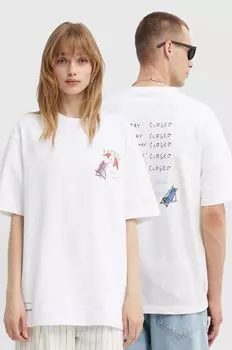 Хлопковая футболка Samsoe Samsoe, белый