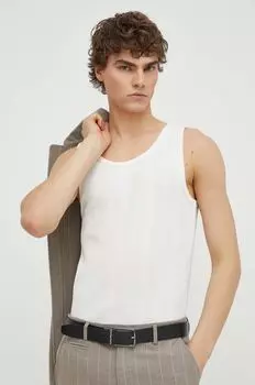 Хлопковая футболка Samsoe Samsoe, белый