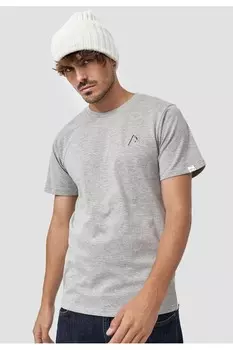 Хлопковая футболка Sense 2953 с вышивкой Mikon, серый