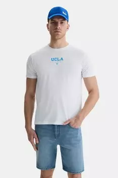 Хлопковая футболка Шерман Ucla, белый