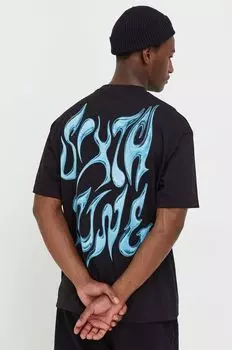 Хлопковая футболка «Шестое июня» Sixth June, черный