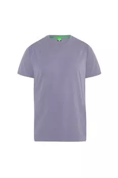 Хлопковая футболка Signature 2 King Size с V-образным вырезом Duke Clothing, фиолетовый