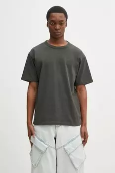 Хлопковая футболка Simon Heavy T-shirt Norse Projects, зеленый