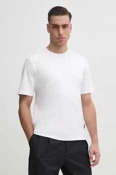 Хлопковая футболка Sisley, белый