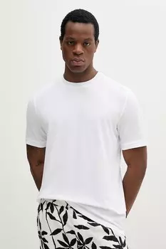 Хлопковая футболка Sisley, белый