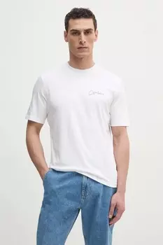 Хлопковая футболка Sisley, белый