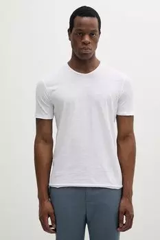 Хлопковая футболка Sisley, белый