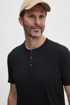 Хлопковая футболка Sisley, черный