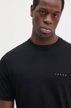 Хлопковая футболка Sisley, черный