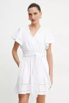 Хлопковая футболка Sisley, розовый