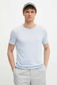 Хлопковая футболка Sisley, синий