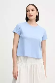 Хлопковая футболка Sisley, синий