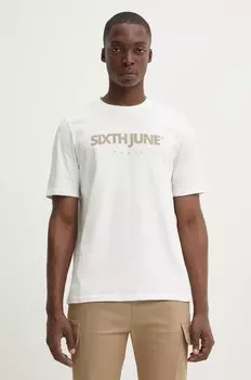 Хлопковая футболка Sixth June, белый
