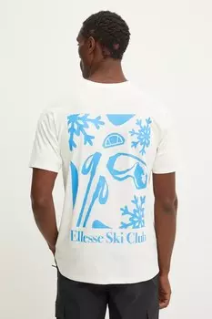 Хлопковая футболка SKISETTA Ellesse, бежевый