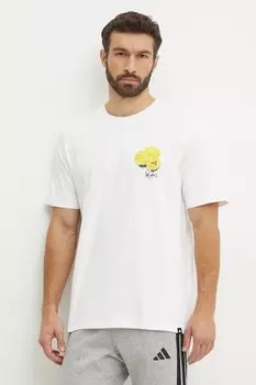 Хлопковая футболка SL LEMON Adidas, бежевый