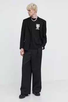 Хлопковая футболка Sleepwalk Vertere Berlin, черный