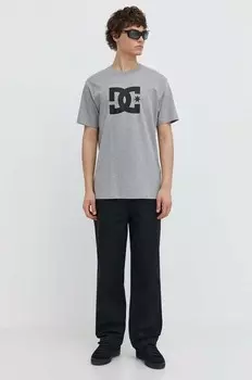 Хлопковая футболка со звездами DC, серый