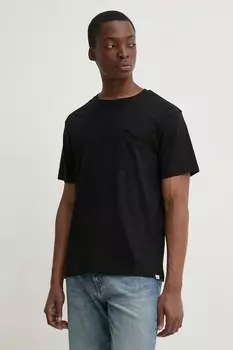 Хлопковая футболка Solid, черный