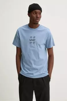 Хлопковая футболка Solid, синий