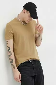 Хлопковая футболка Solid, зеленый