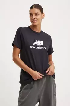 Хлопковая футболка Sport Essentials New Balance, черный