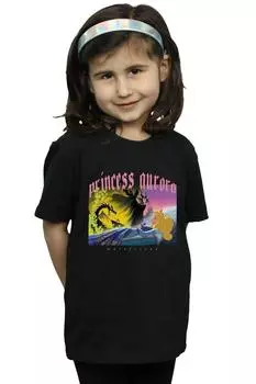 Хлопковая футболка «Спящая красавица и Малефисента» Disney, черный