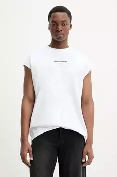 Хлопковая футболка Sprayground, белый