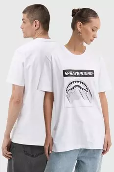 Хлопковая футболка Sprayground, белый