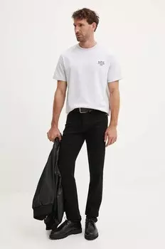 Хлопковая футболка Standard Rue Madame GOTS A.P.C., серый