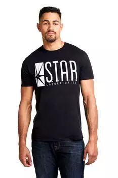Хлопковая футболка Star Labs DC Comics, черный