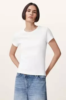 Хлопковая футболка Stevie Allsaints, белый