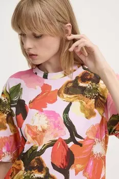 Хлопковая футболка Stine Goya, мультиколор