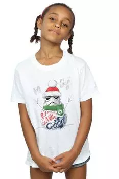 Хлопковая футболка Stormtrooper Up To Snow Star Wars, белый